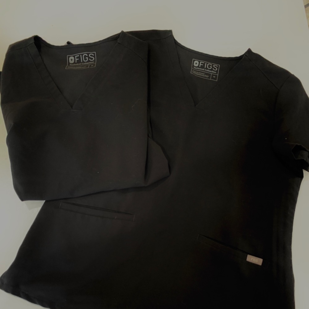 2 size medium fig scrub tops